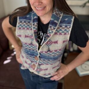 Patagonia-style wool vest